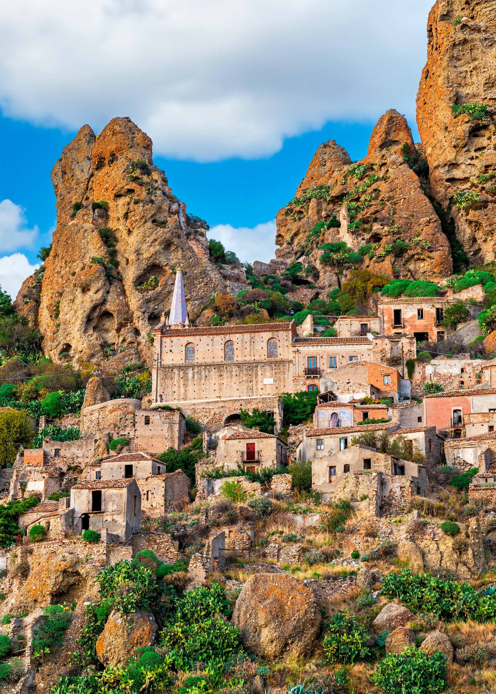 The Ghost Village of Pentedattilo